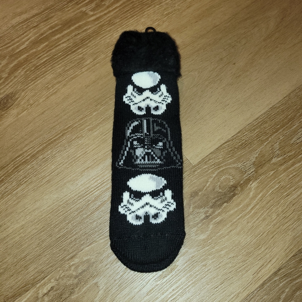 Disney STAR WARS Darth Vader Stormtrooper Slipper Socks New